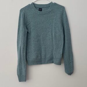 GAP Women's Teal Crew Neck Sweater